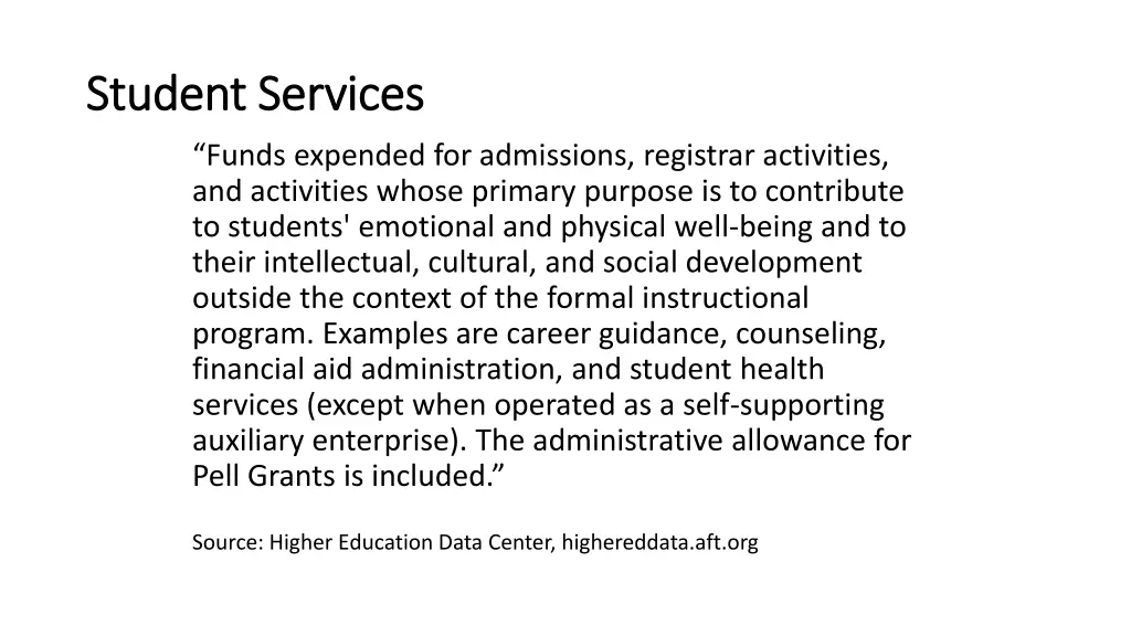 student services student services