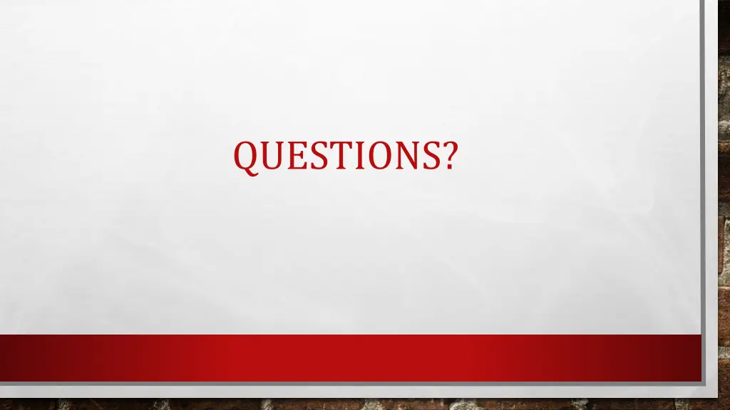 questions