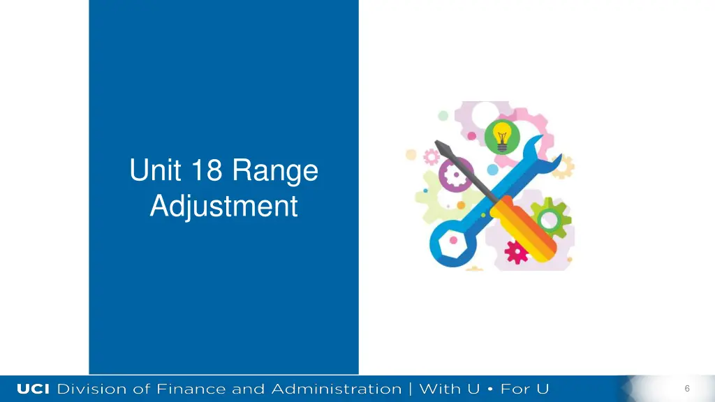unit 18 range adjustment