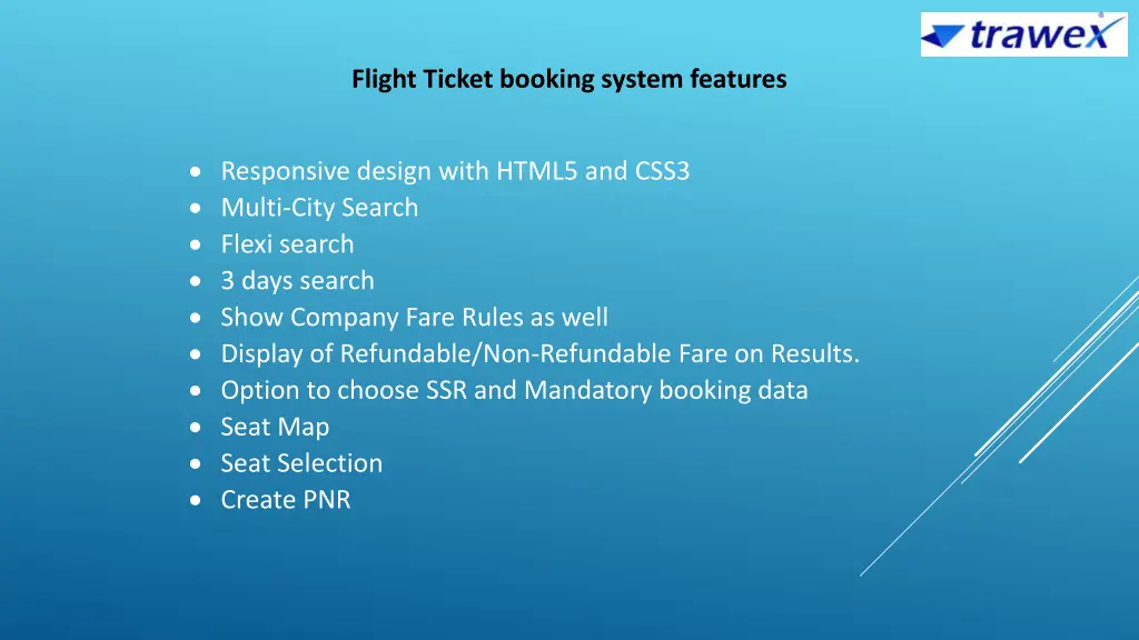 flight ticket booking system features