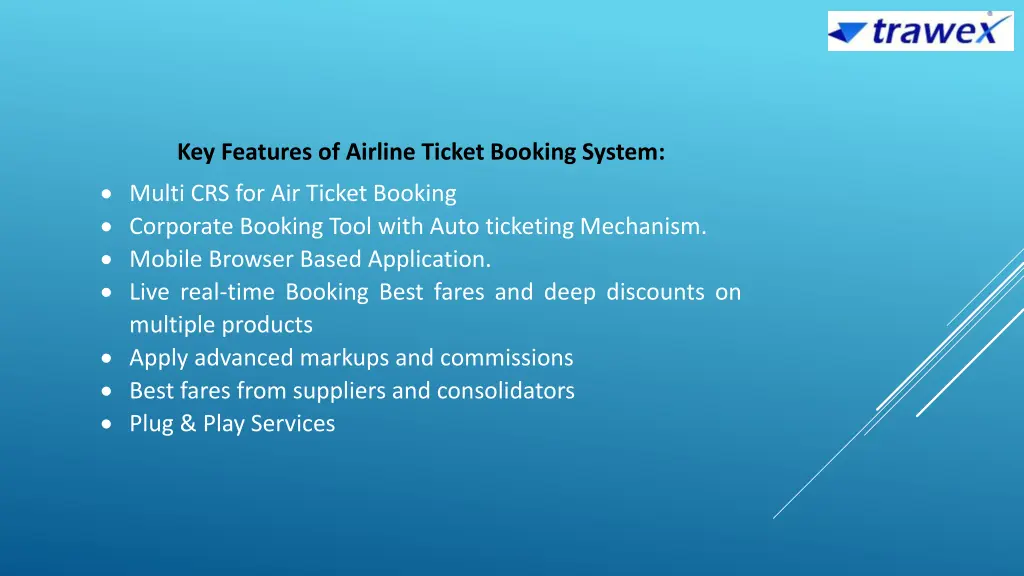 key features of airline ticket booking system