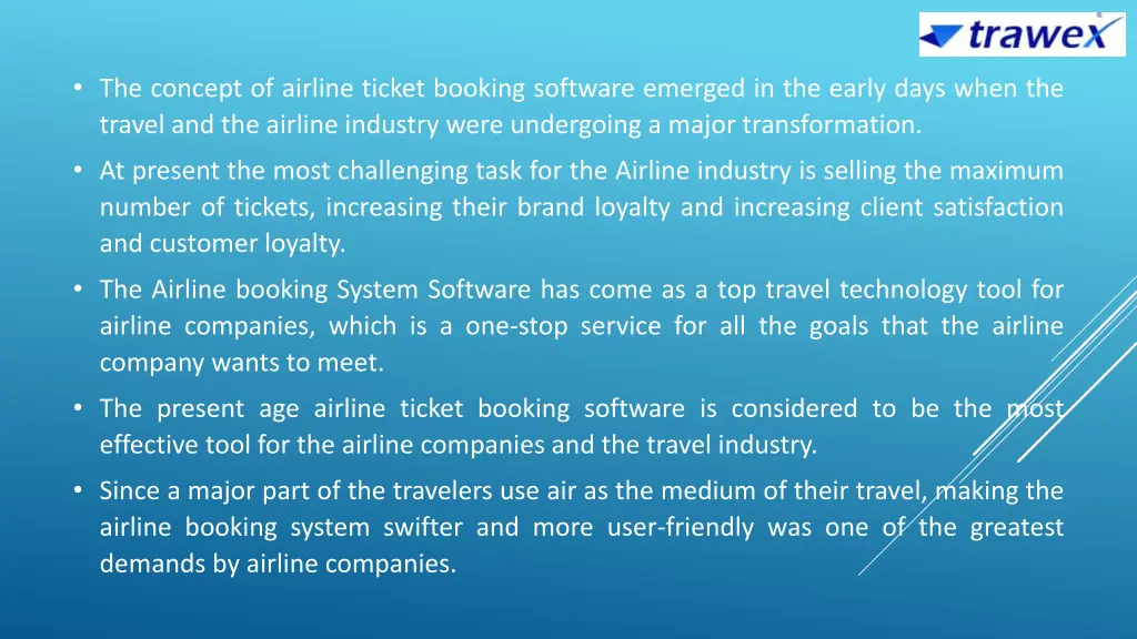 the concept of airline ticket booking software