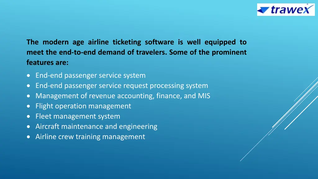 the modern age airline ticketing software is well