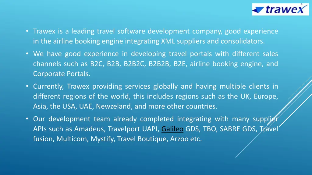 trawex is a leading travel software development