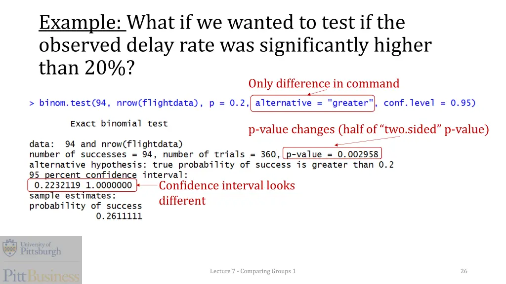 example what if we wanted to test if the observed
