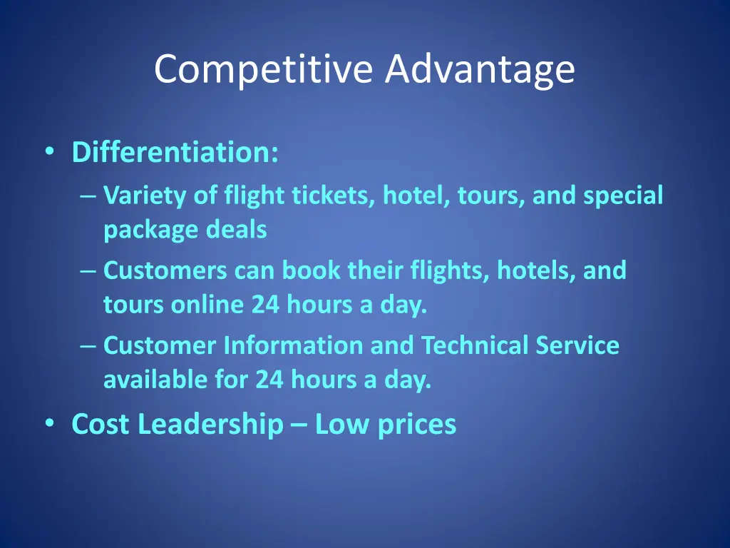 competitive advantage