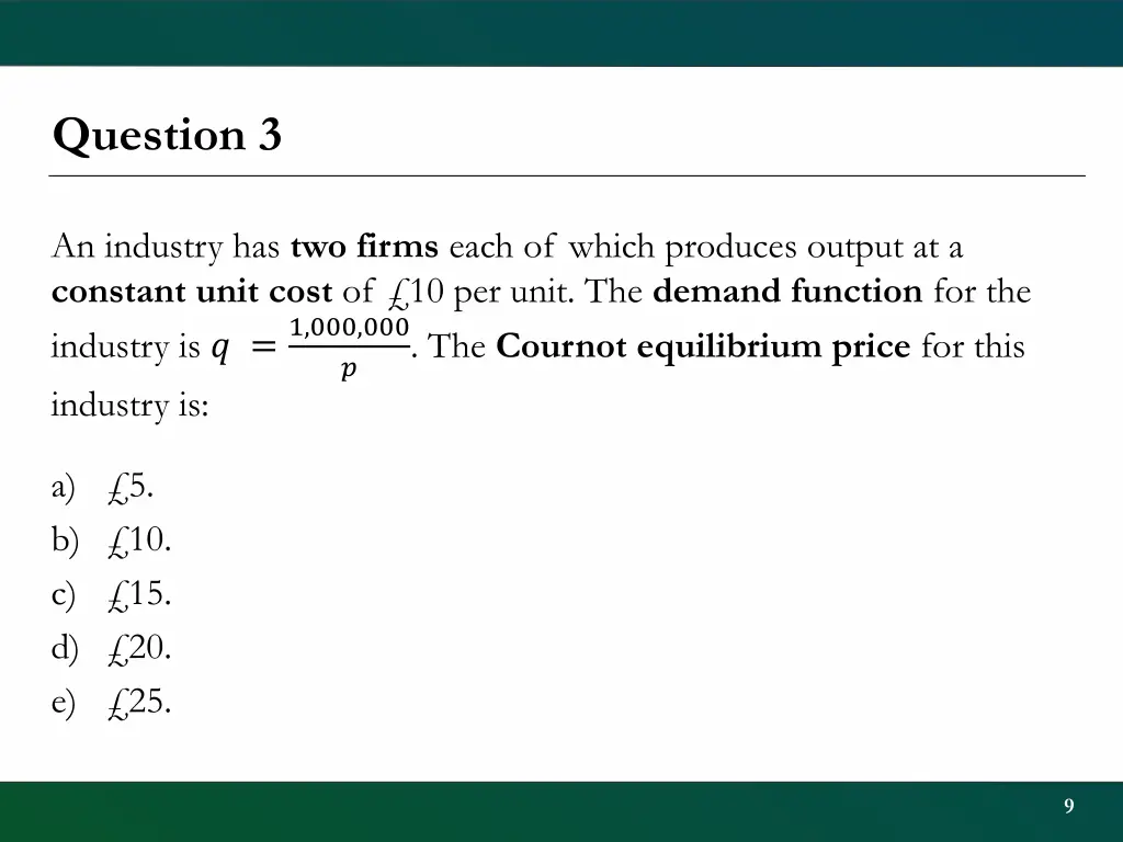question 3