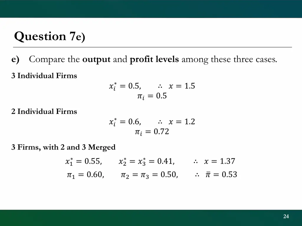 question 7 e
