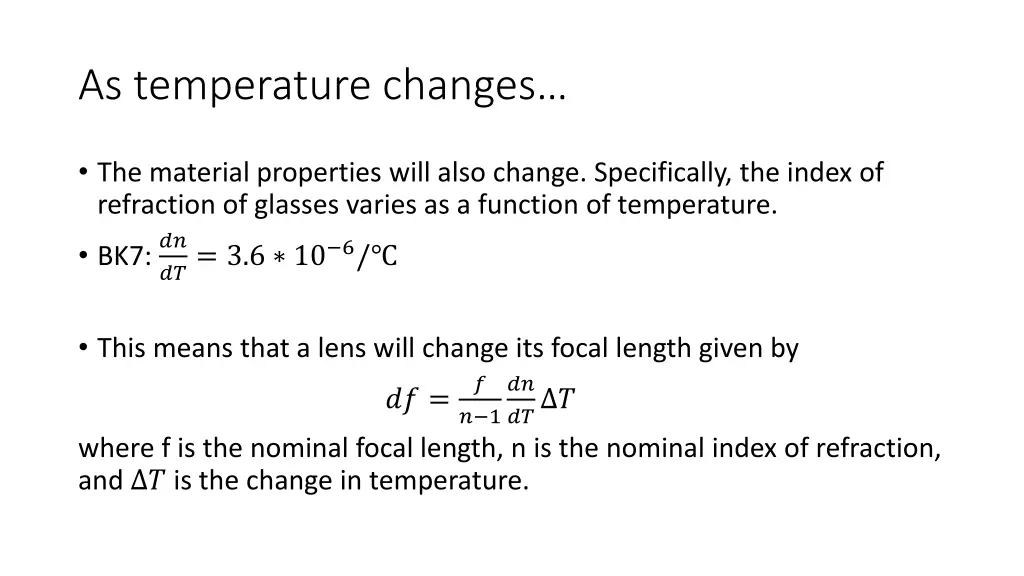 as temperature changes 1