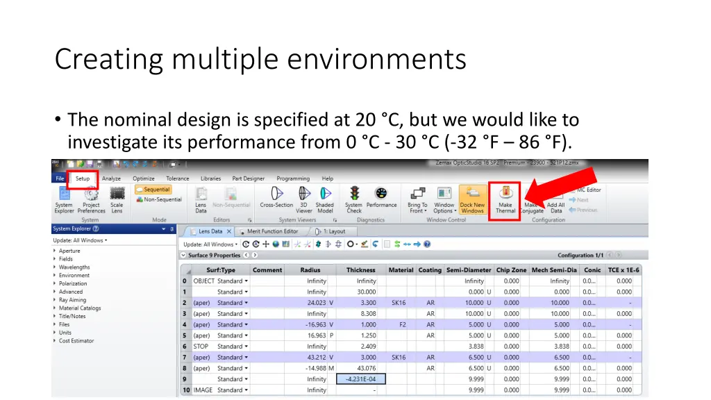 creating multiple environments