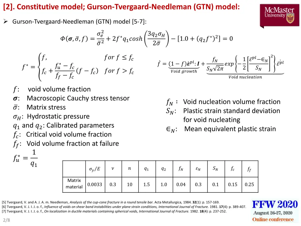 2 constitutive model gurson tvergaard needleman