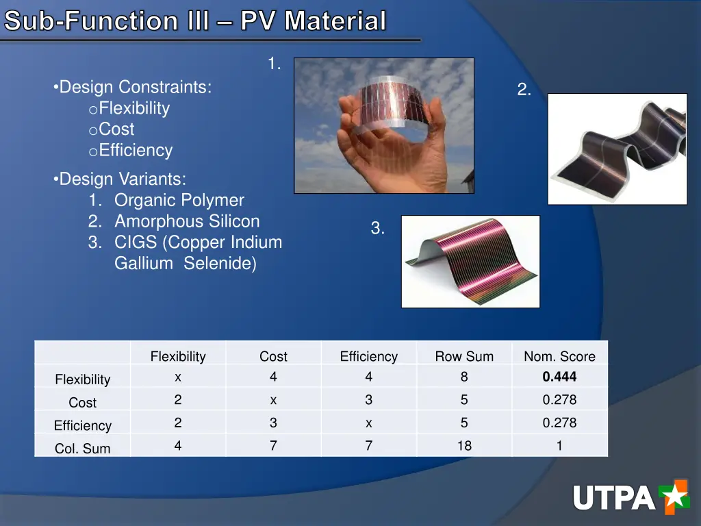sub function lll pv material