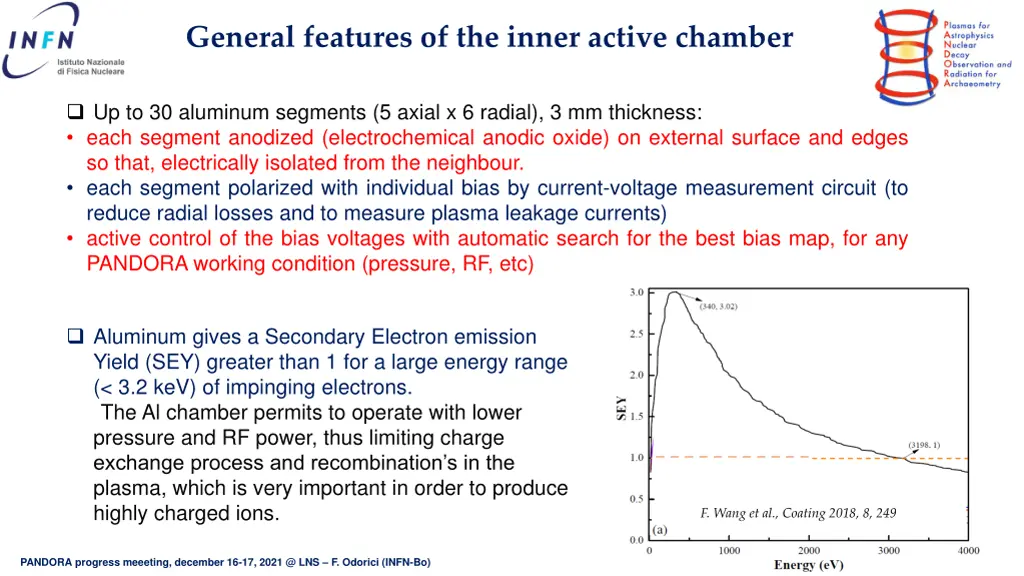 general features of the inner active chamber