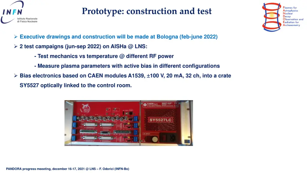 prototype construction and test