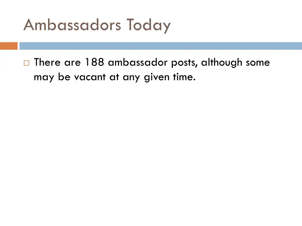 ambassadors today