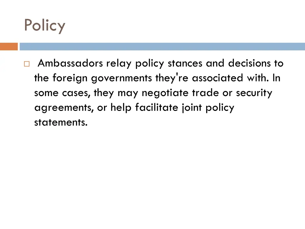 policy