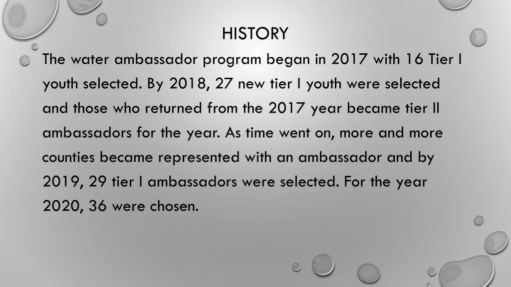 history