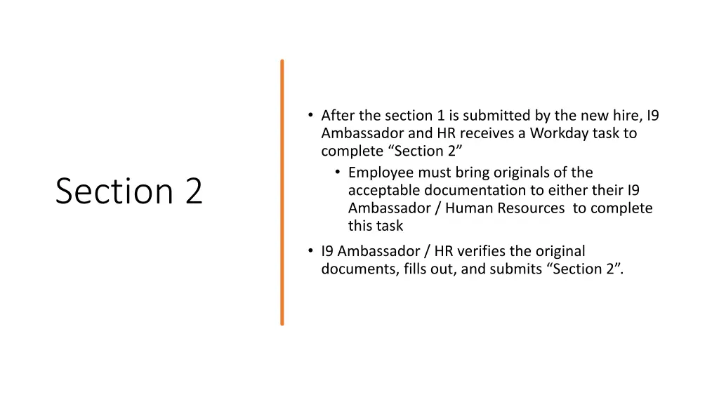 after the section 1 is submitted by the new hire