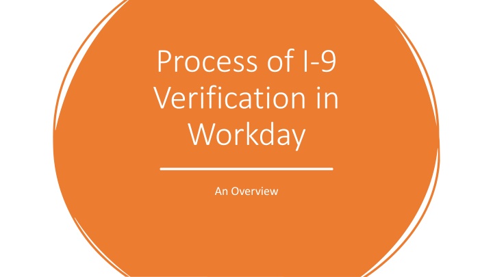 process of i 9 verification in workday