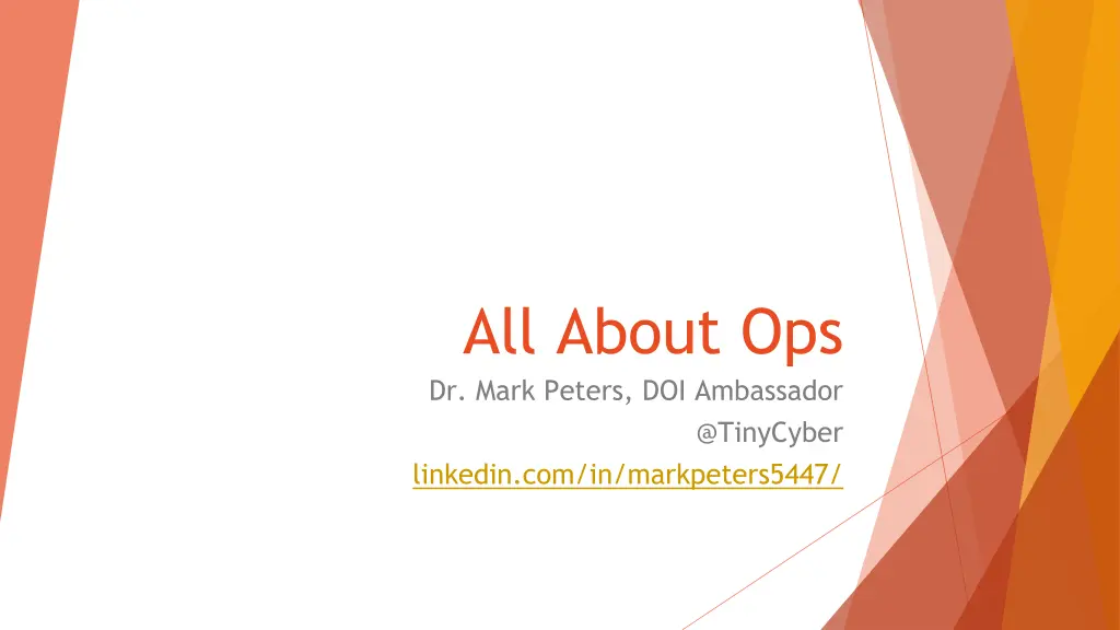 all about ops 1