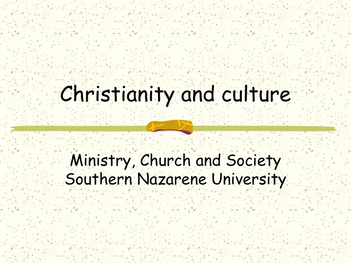christianity and culture