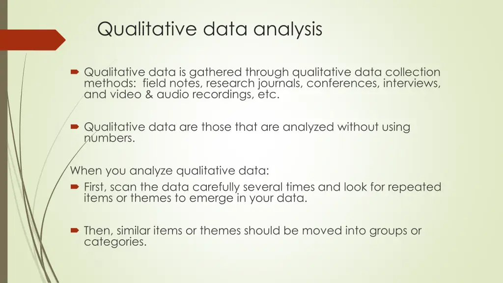 qualitative data analysis