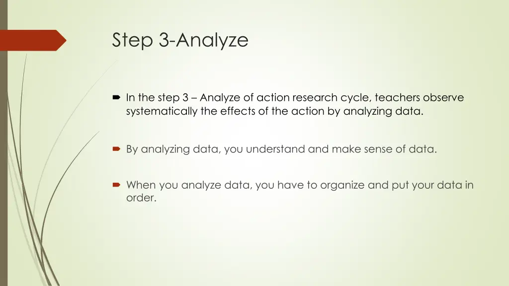 step 3 analyze