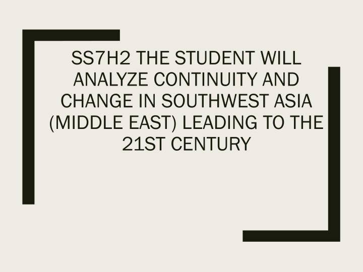 ss7h2 the student will analyze continuity