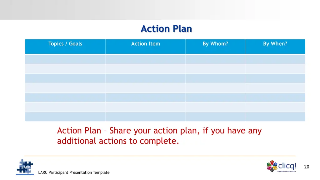 action plan