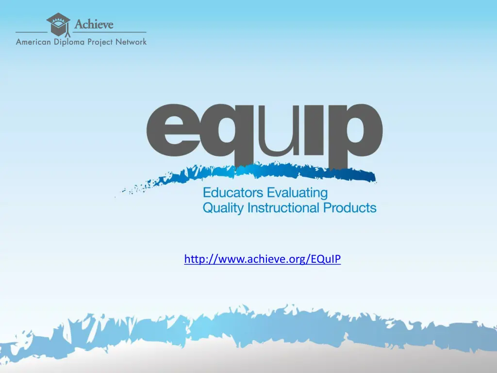 http www achieve org equip