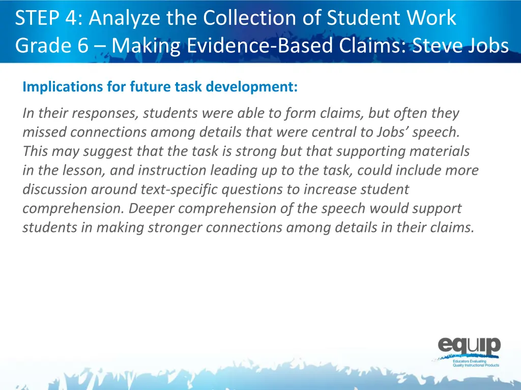 step 4 analyze the collection of student work 3