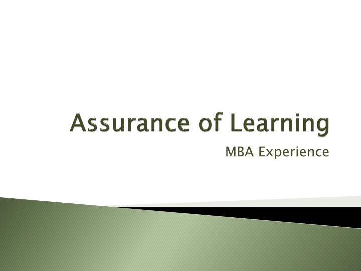 mba experience