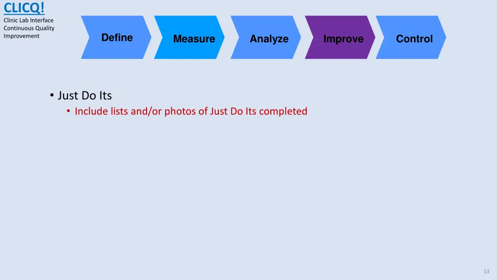 clicq clinic lab interface continuous quality 12
