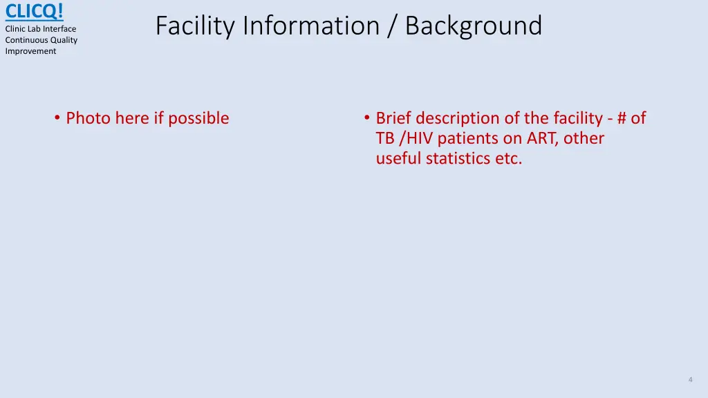 clicq clinic lab interface continuous quality 3