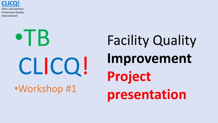 clicq clinic lab interface continuous quality