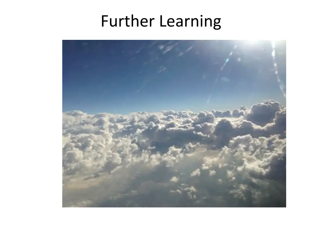 further learning