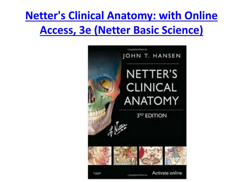 netter s clinical anatomy with online access