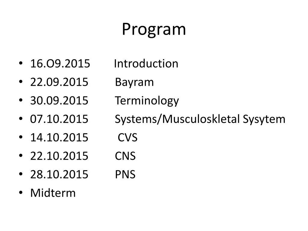 program