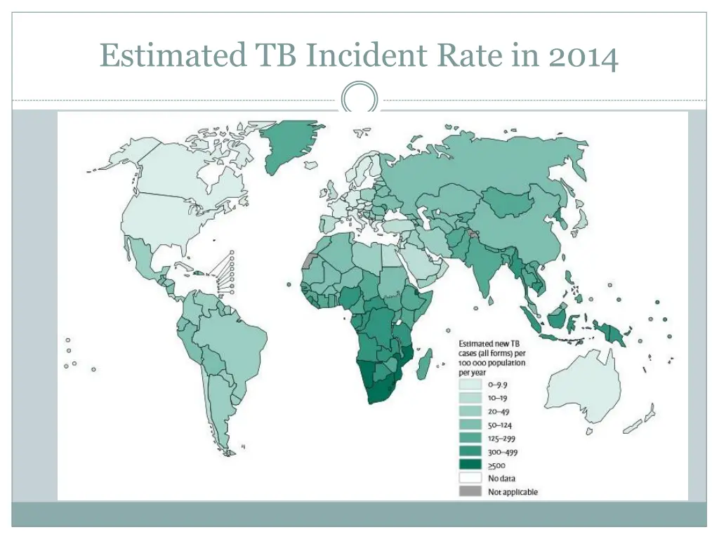 estimated tb incident rate in 2014