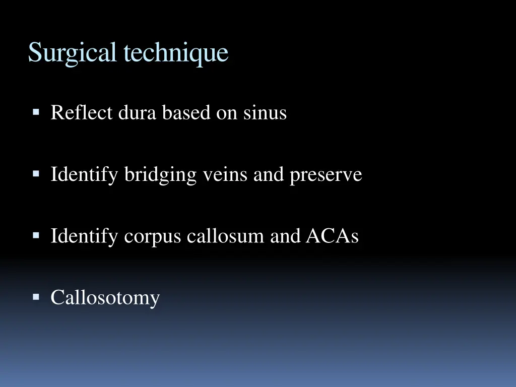 surgical technique
