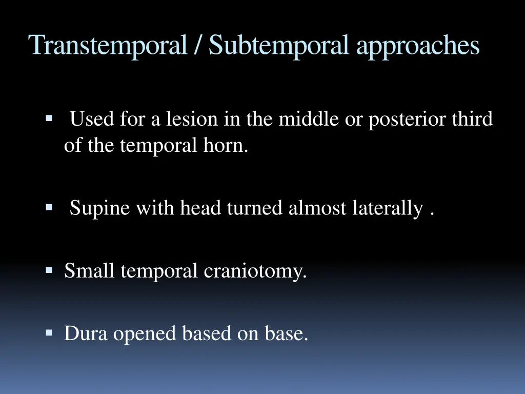 transtemporal subtemporal approaches