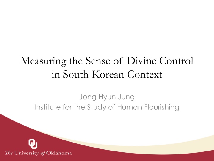 measuring the sense of divine control in south