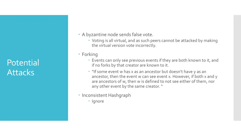 a byzantine node sends false vote voting
