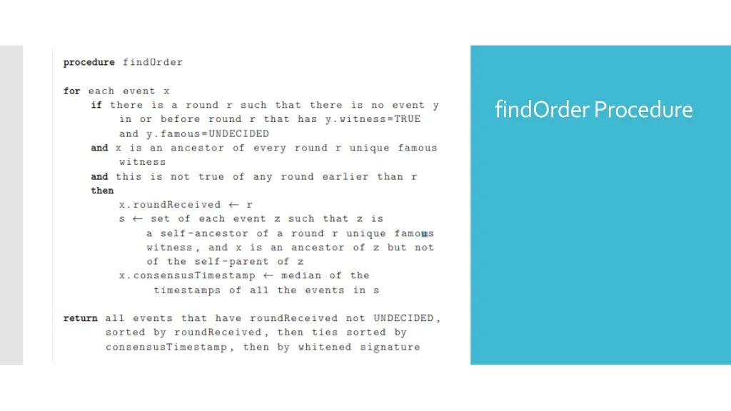 findorder procedure