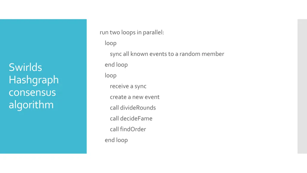 run two loops in parallel