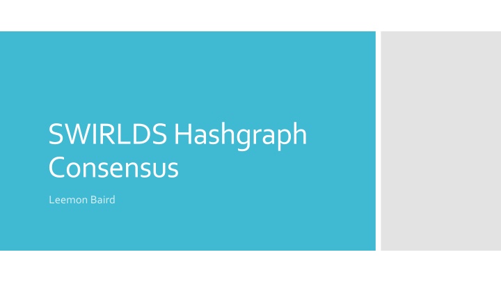 swirlds hashgraph consensus