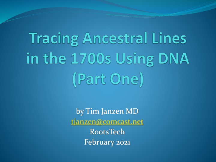 by tim janzen md tjanzen@comcast net rootstech