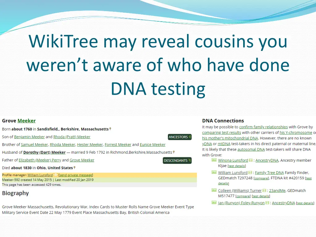 wikitree may reveal cousins you weren t aware
