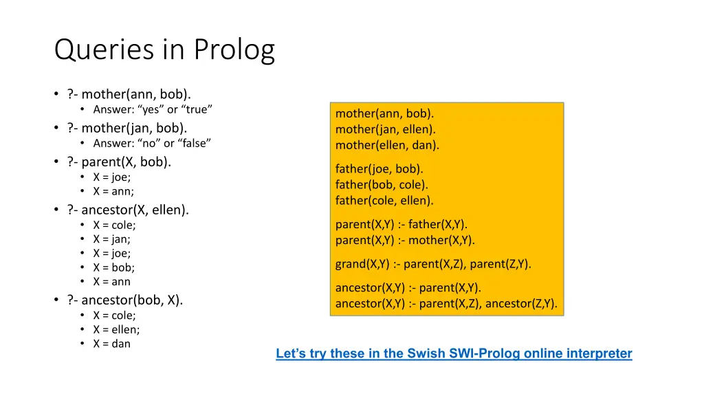 queries in prolog 1