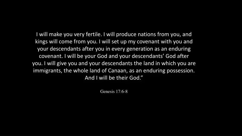 i will make you very fertile i will produce 1